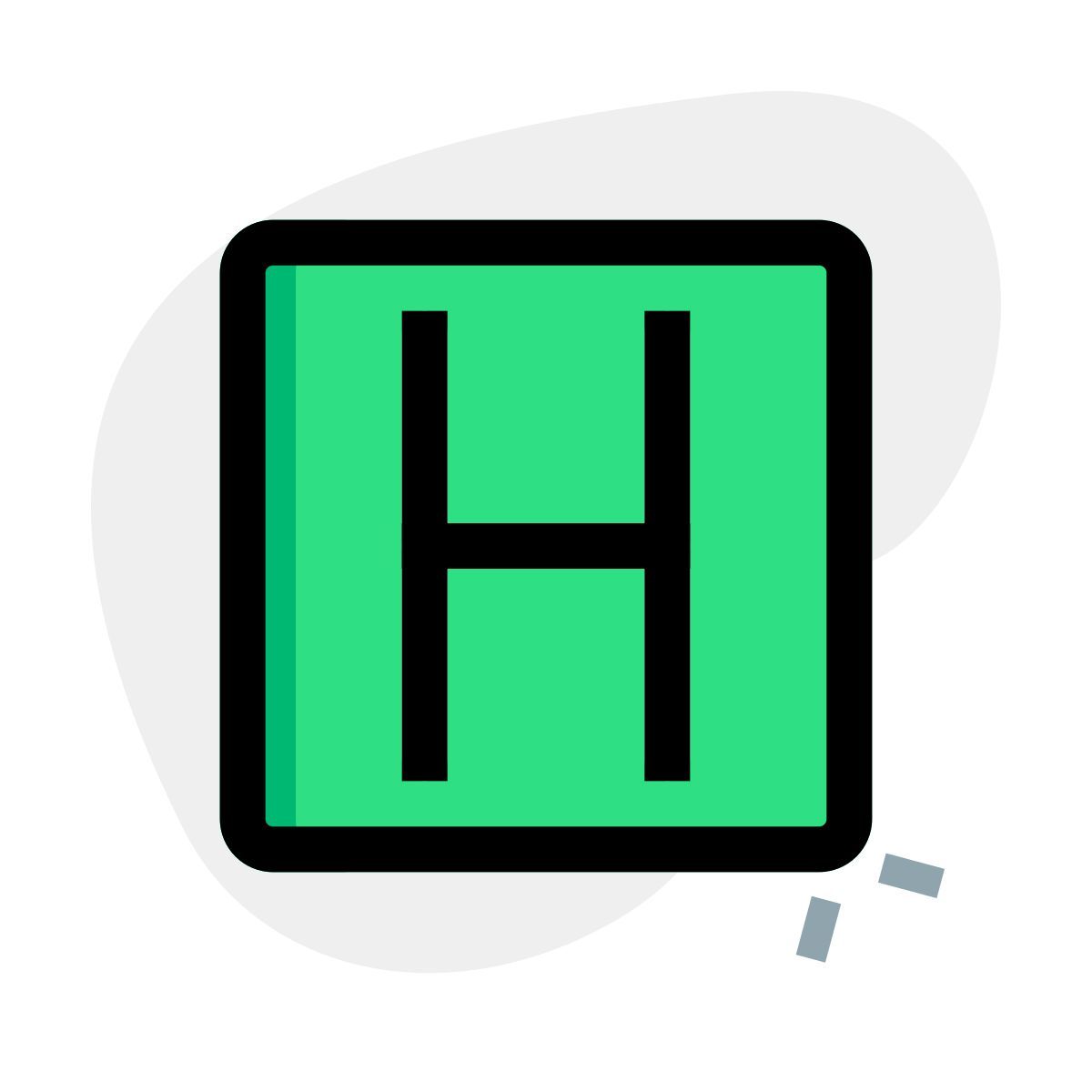 helipad sign icon