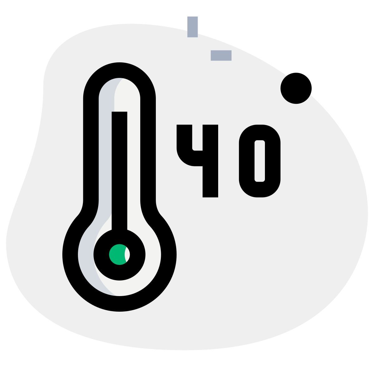 forty degrees celsius icon