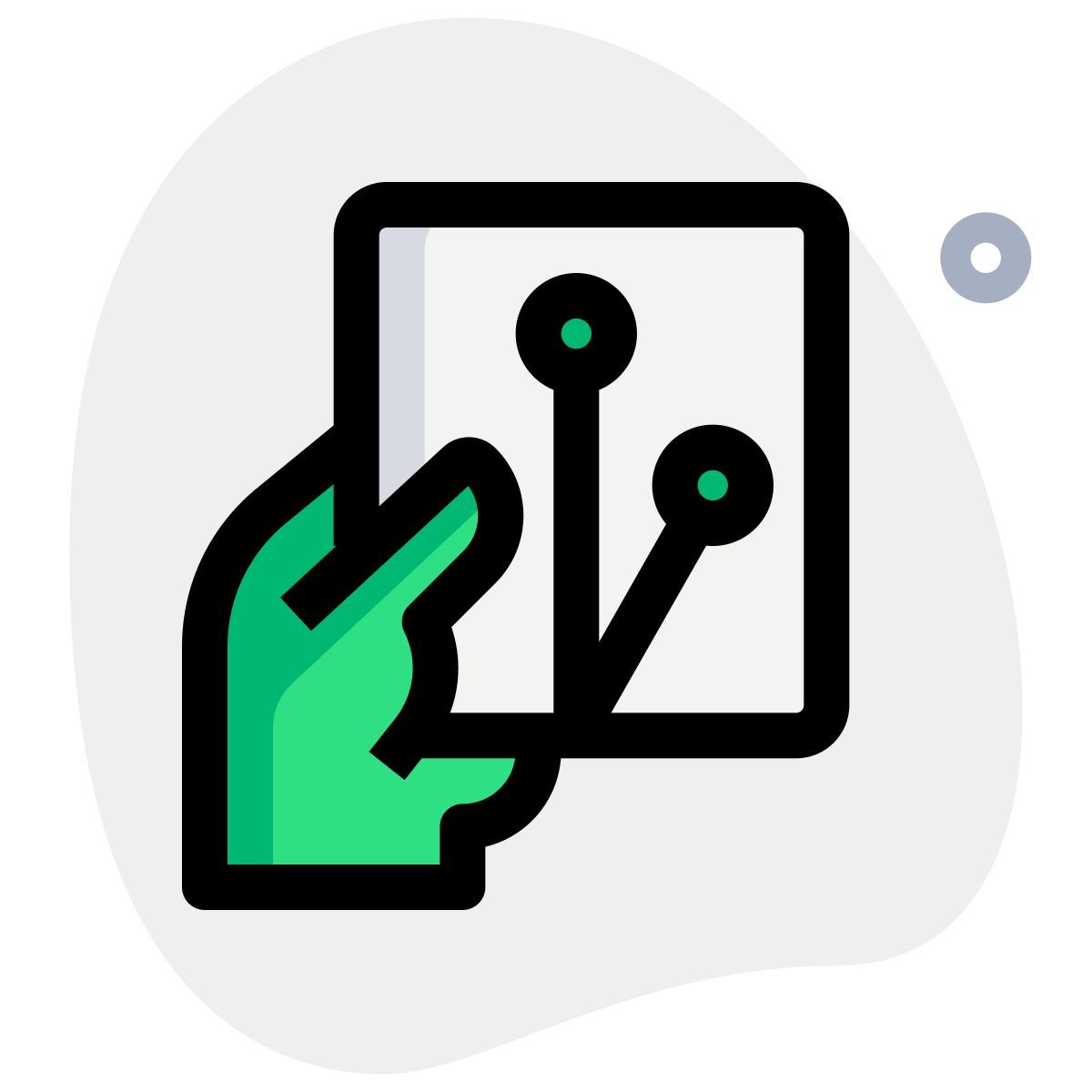 integrierte datei halten icon