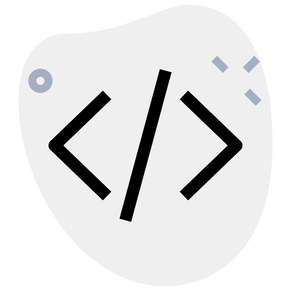 Hypertext markup language programming for web pages and application icon