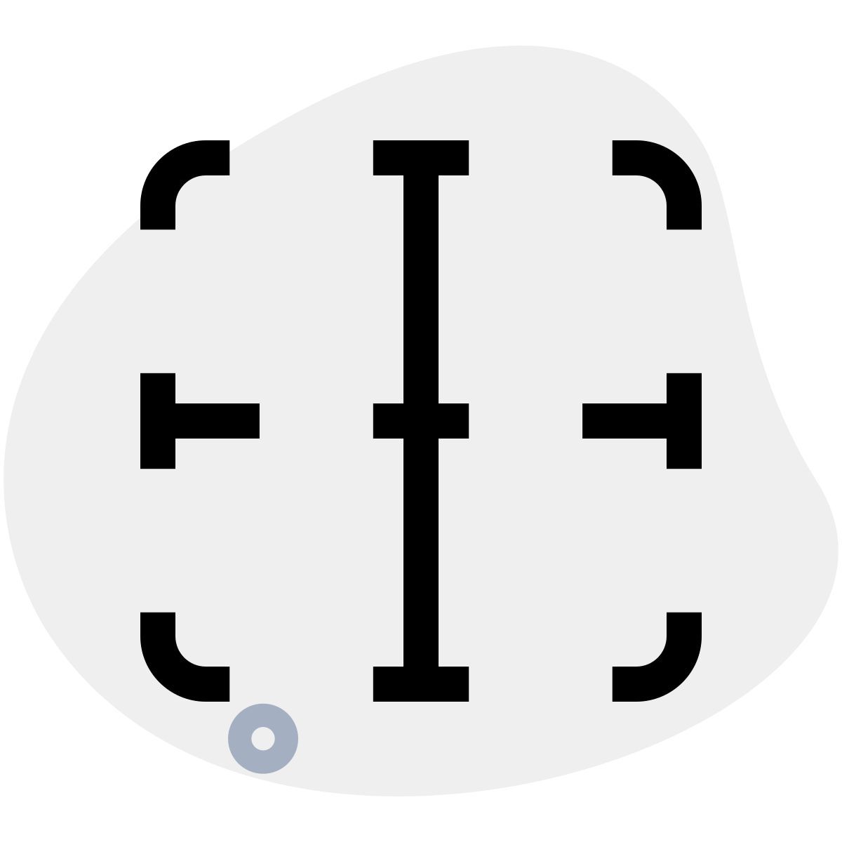 bordure verticale intérieure icon