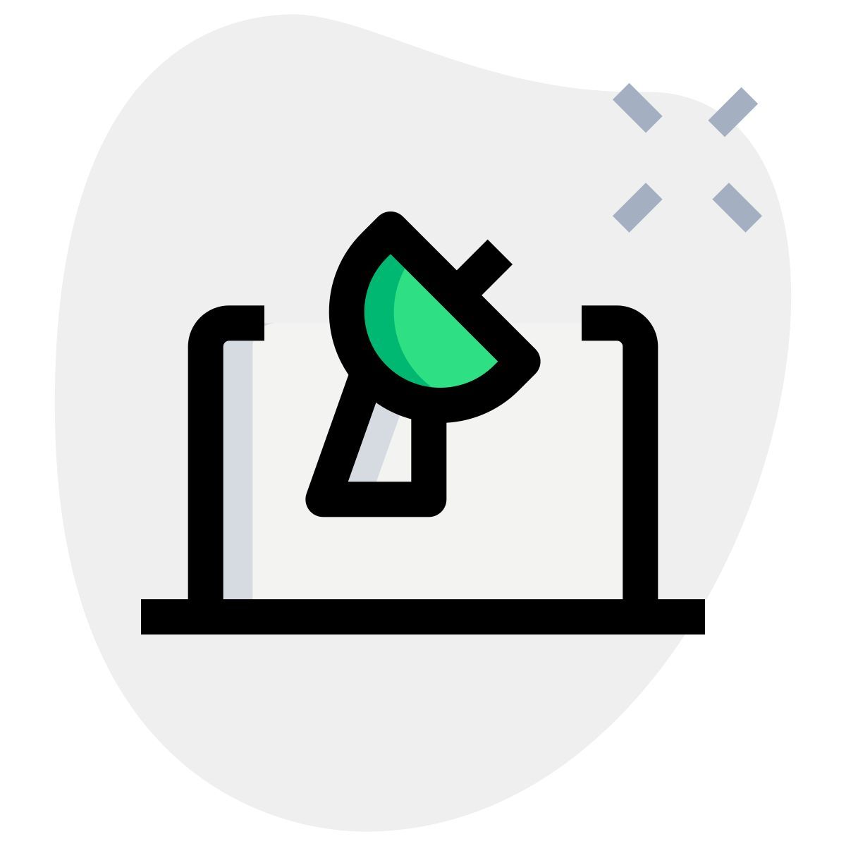 satellite dish laptop icon