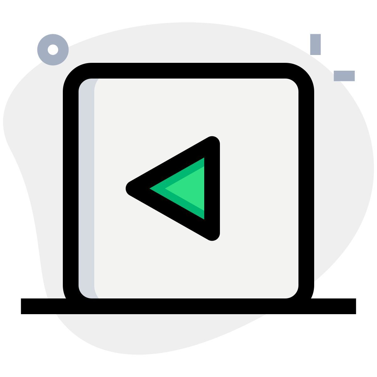 linke pfeiltaste icon