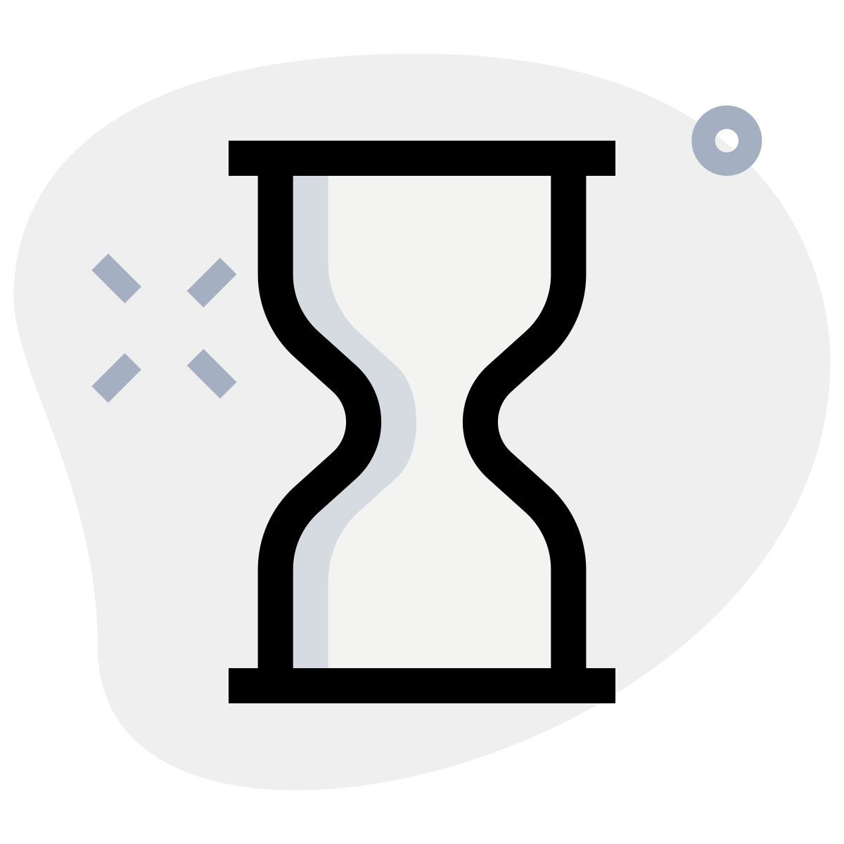 loading hourglass icon