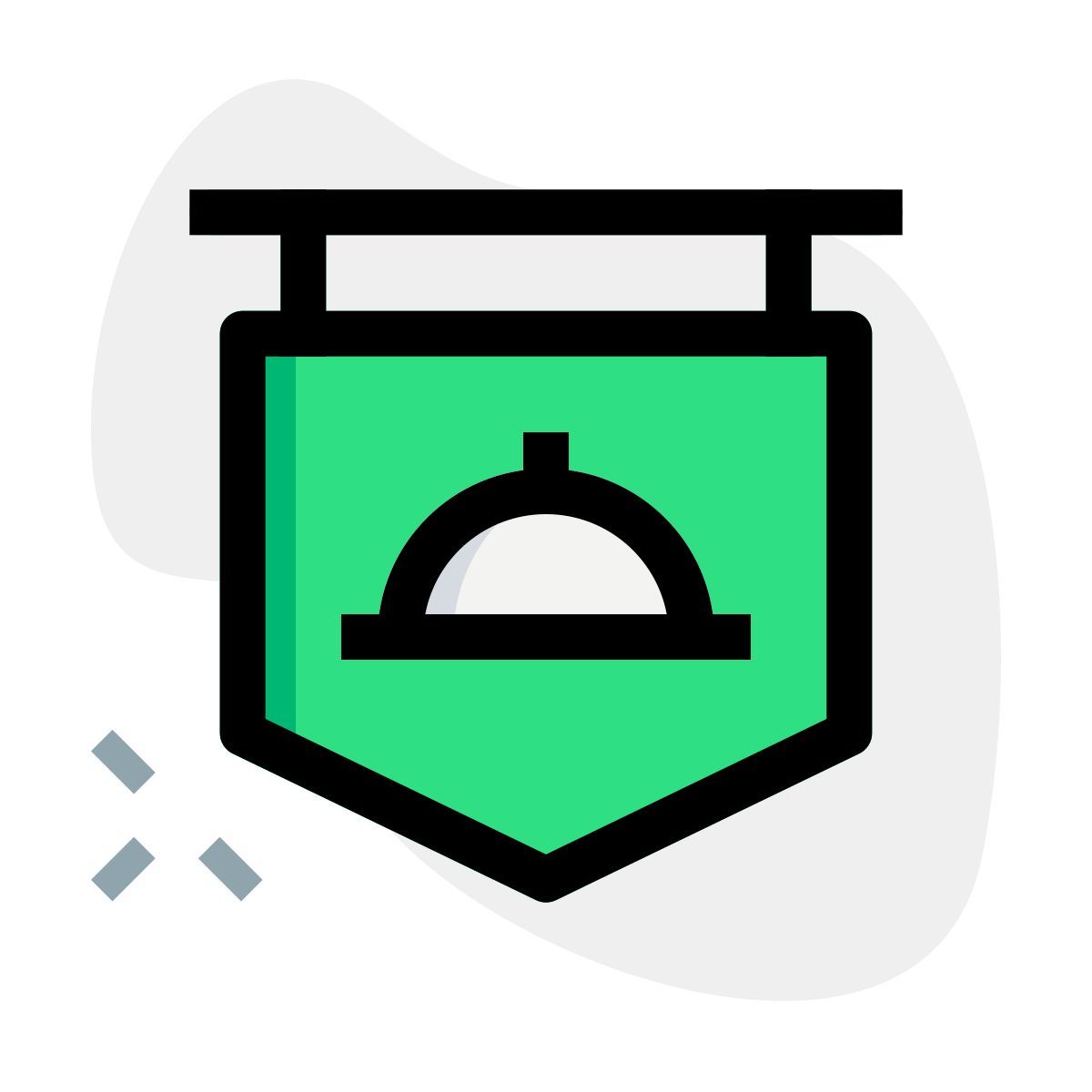 restaurant sign icon