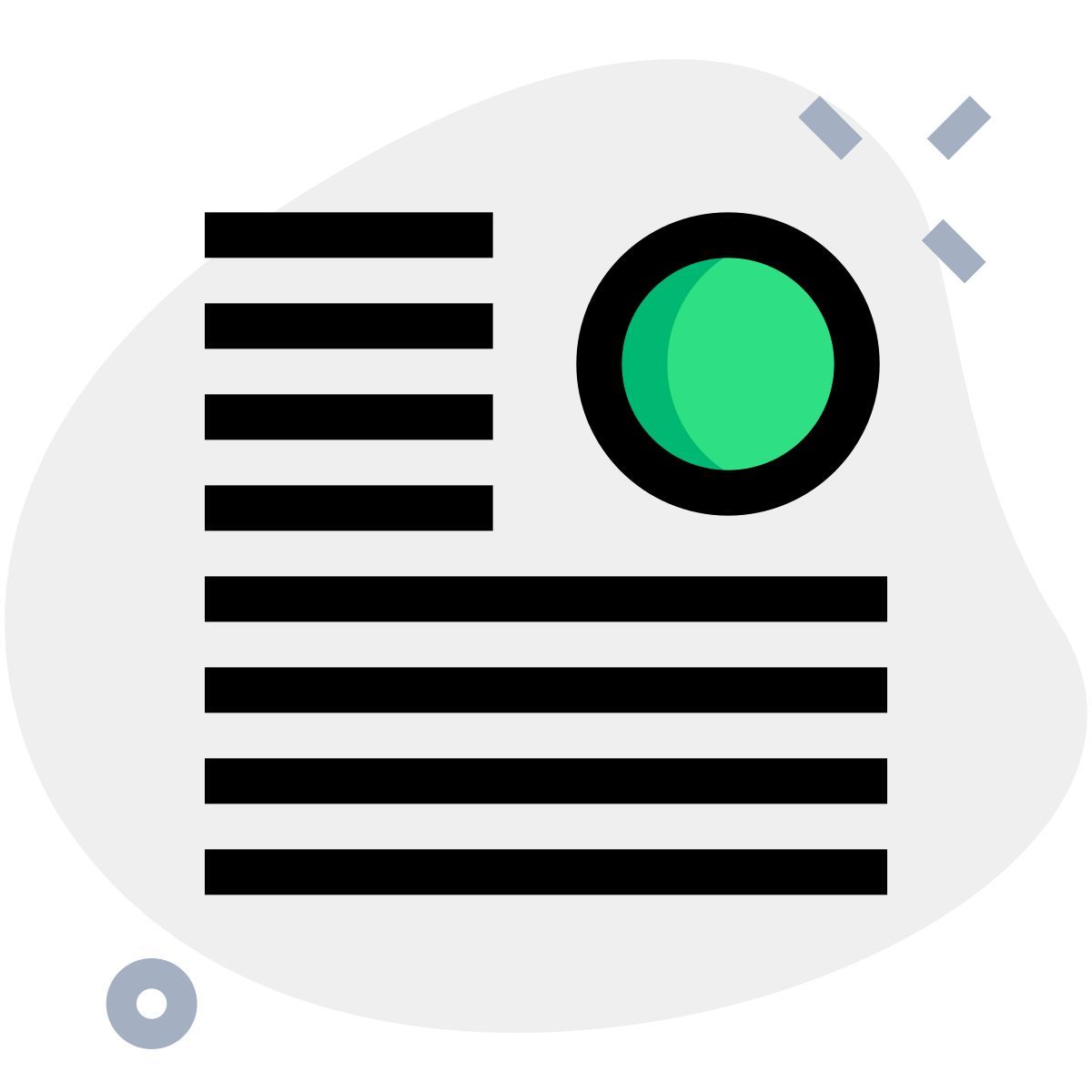 enroulement du texte icon