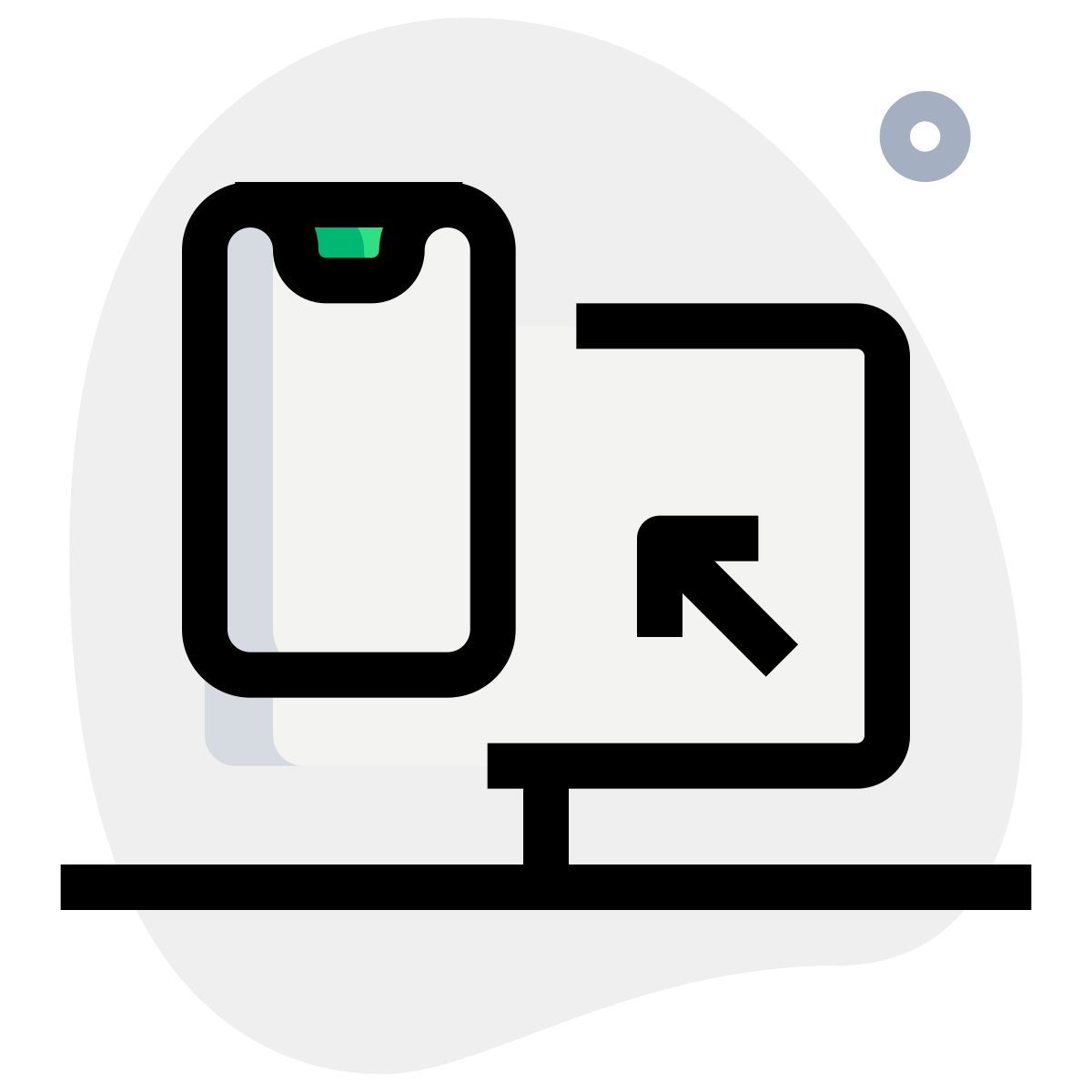 컴퓨터에서 전화로 icon