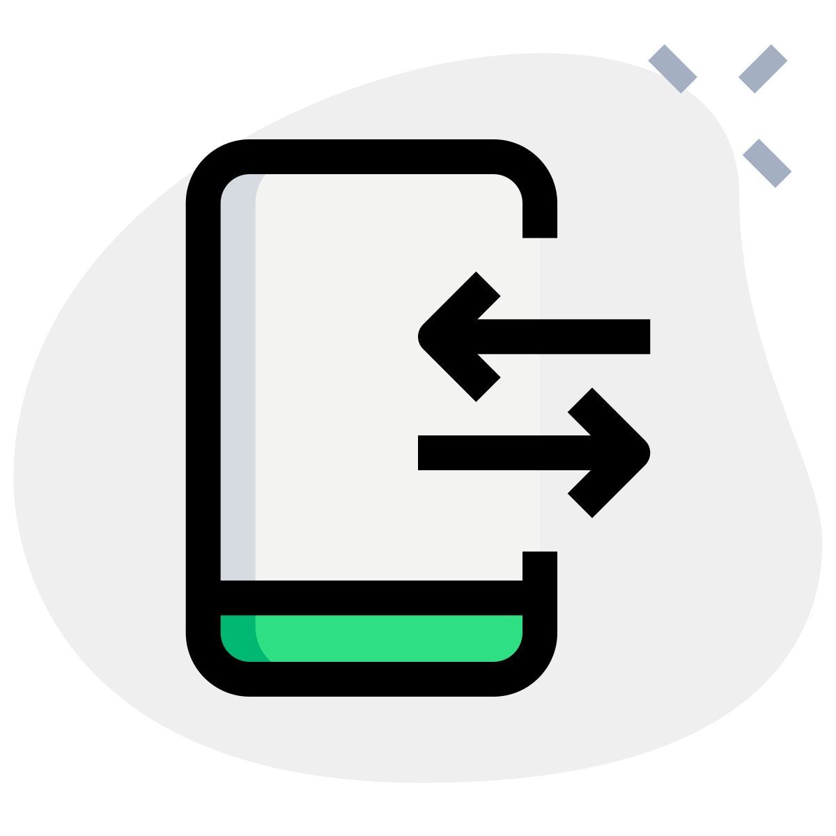 mobile data transfer icon