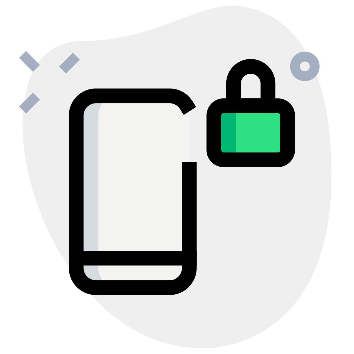 locked phone icon