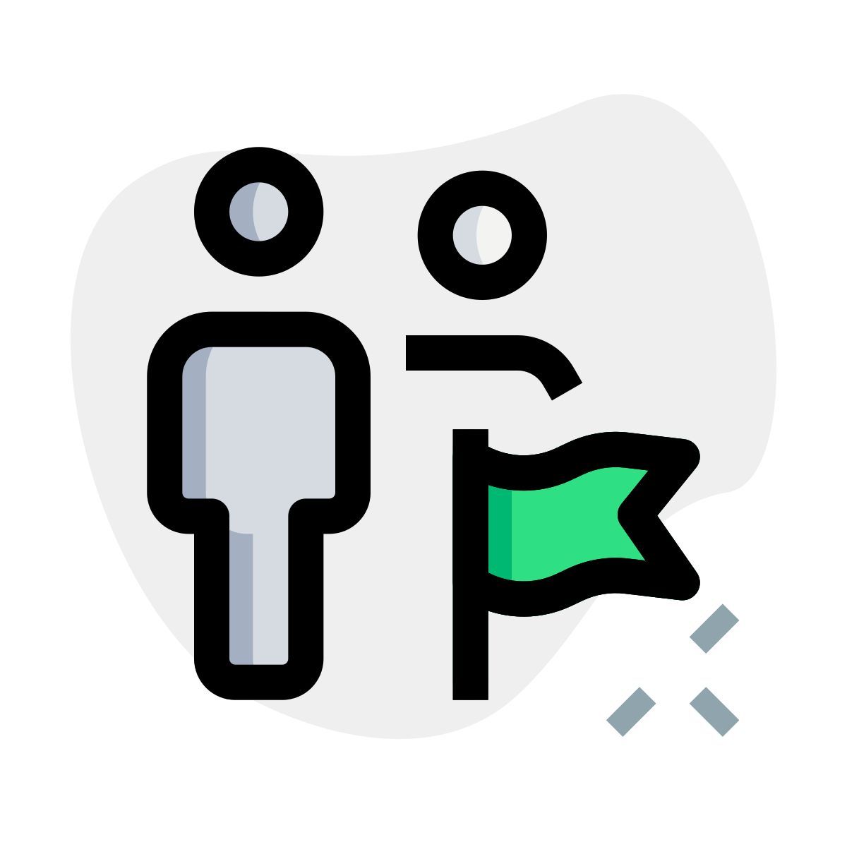 flagged users icon