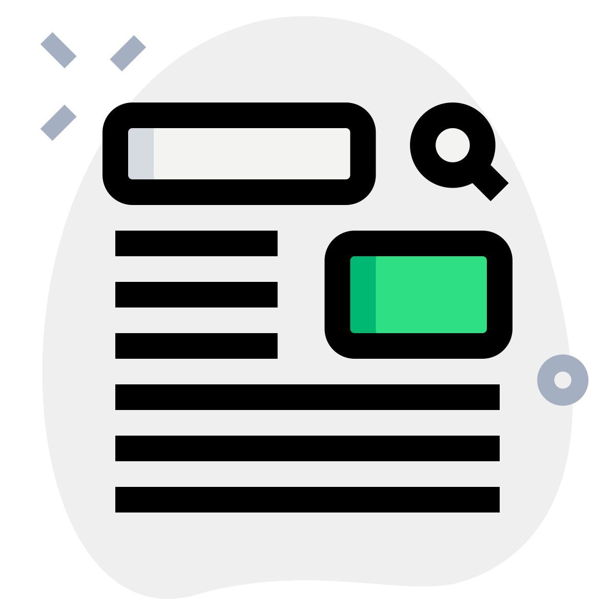 layout dei risultati della ricerca icon