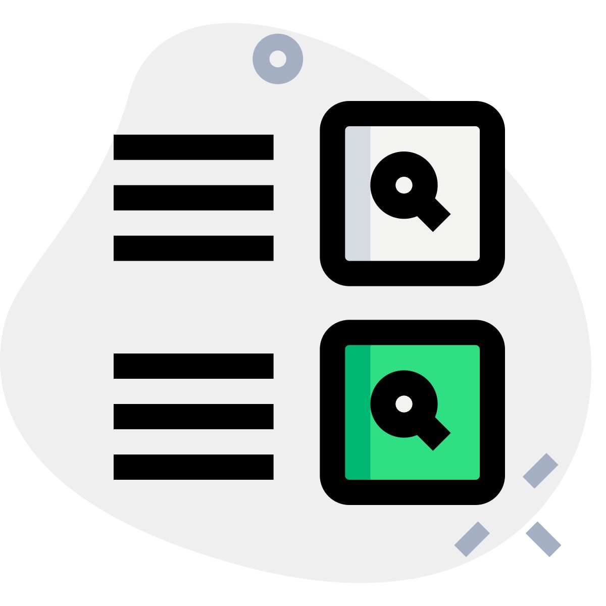 resultados de la búsqueda icon