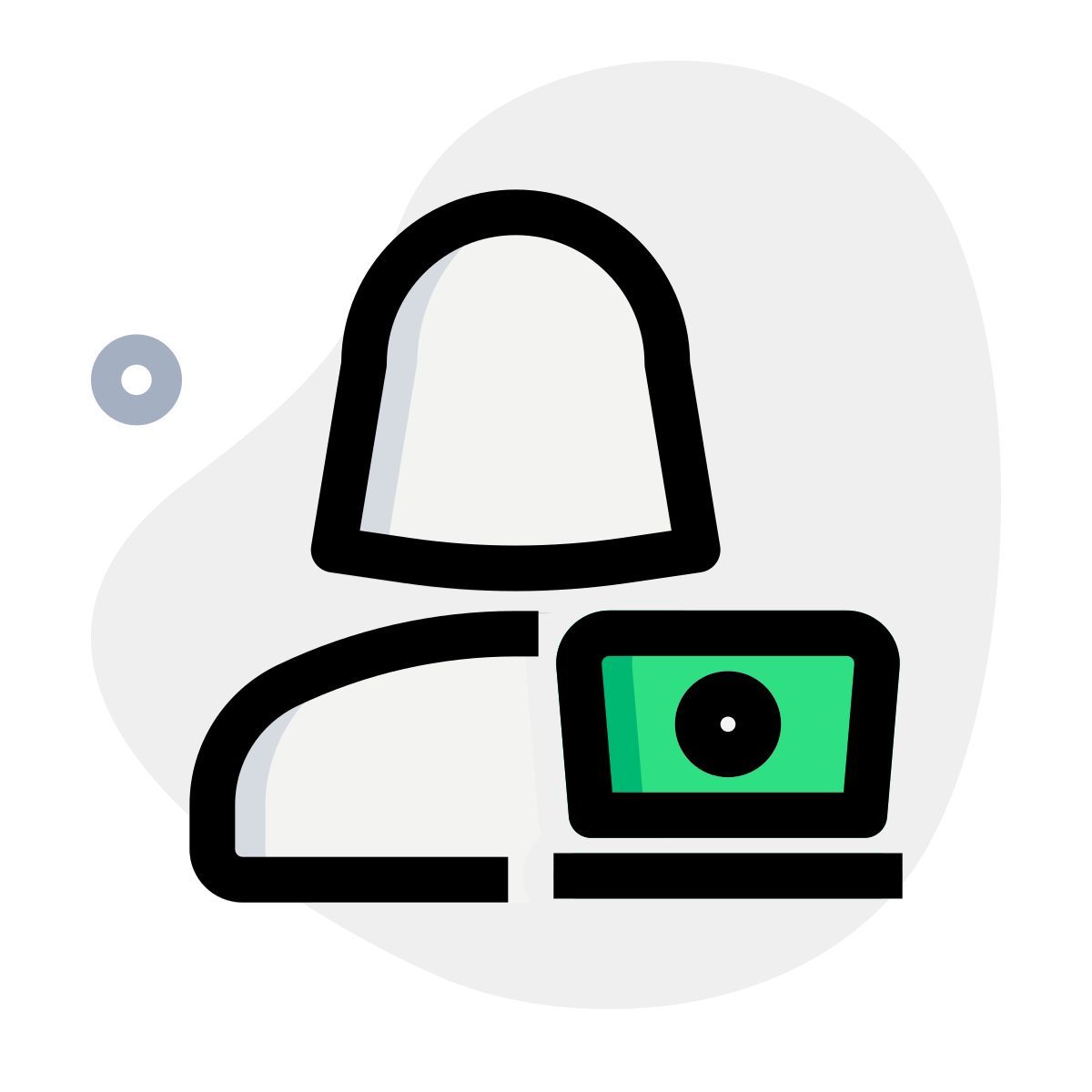 usuario de portátil icon