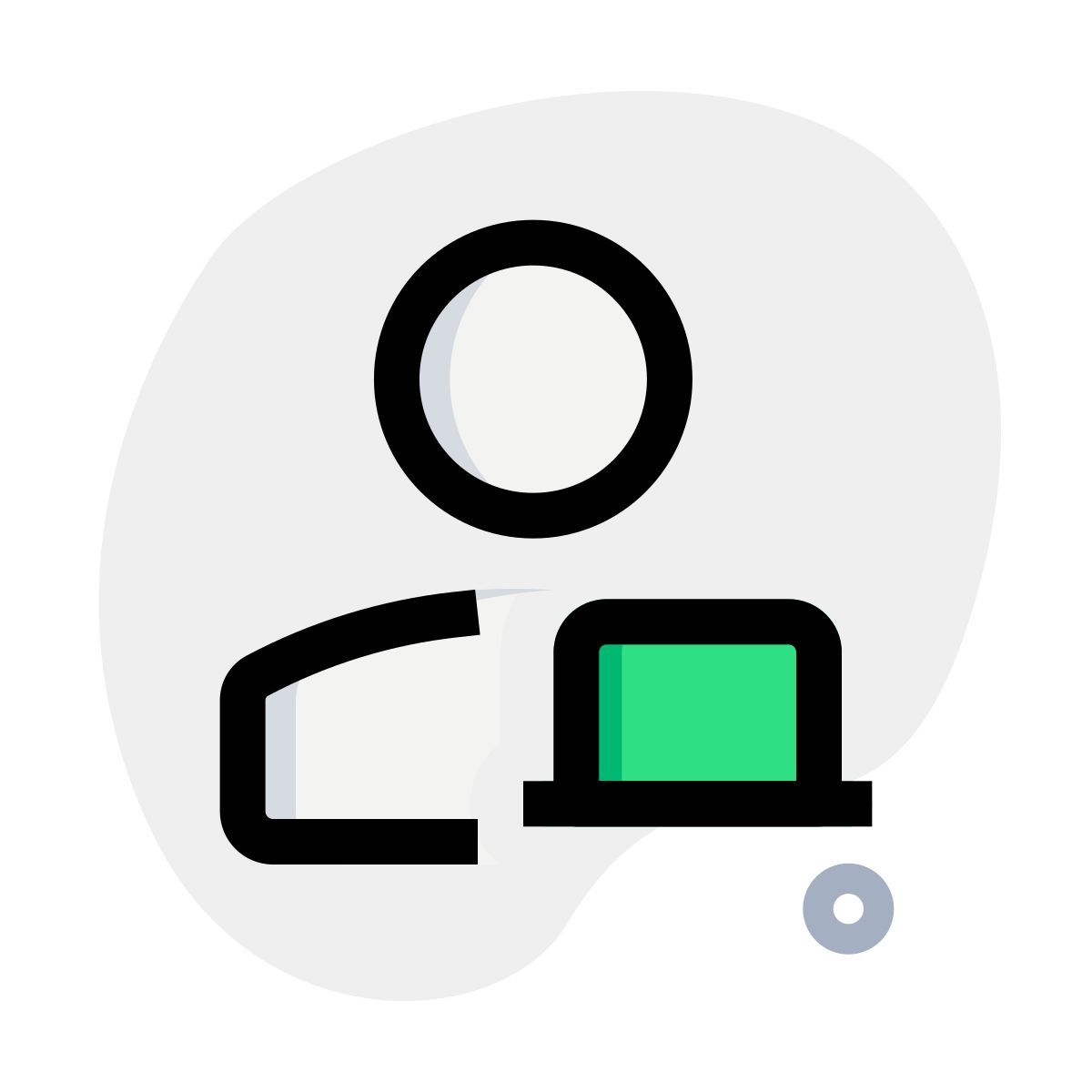 laptop user icon