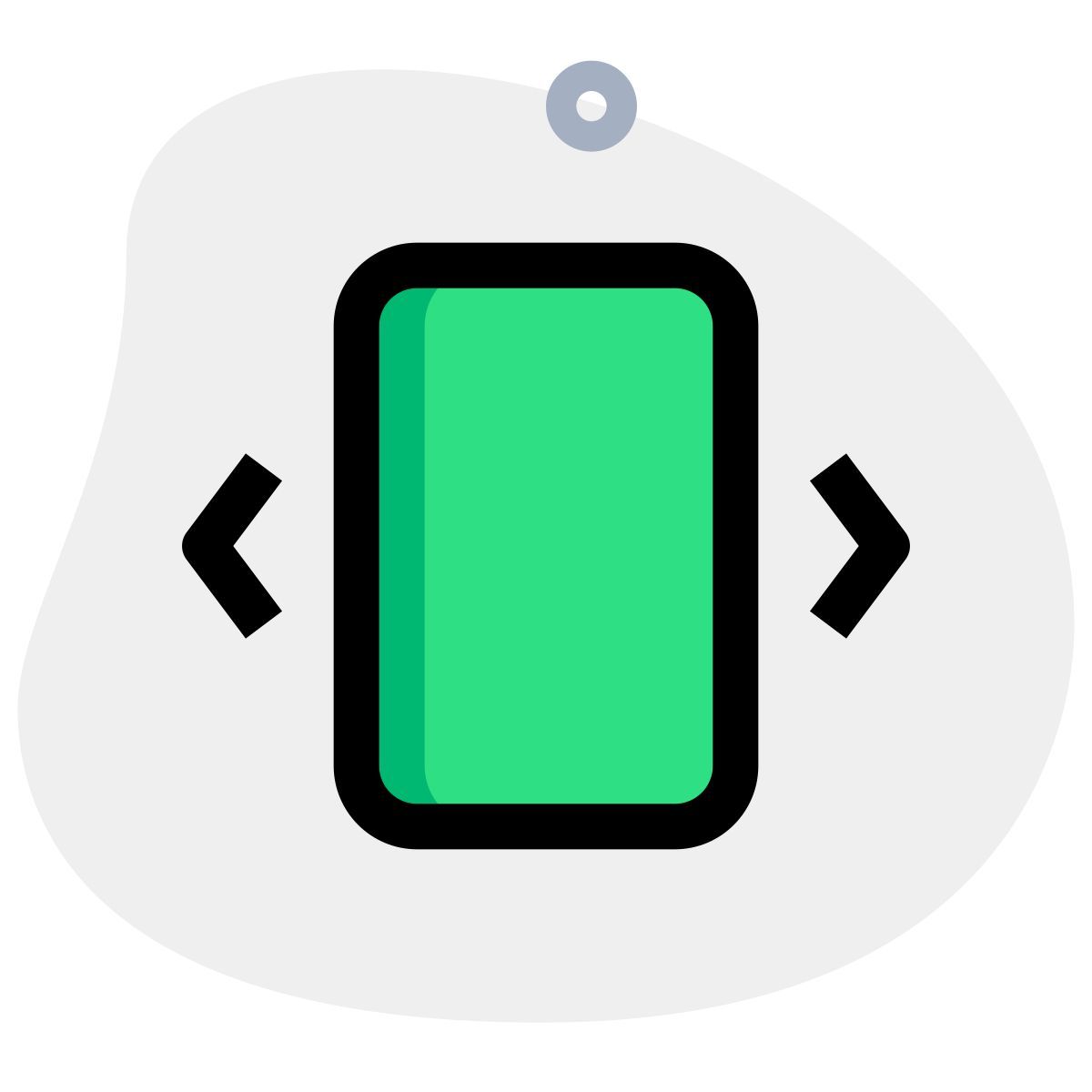 외부 운영 체제 인터페이스 슬라이더 수평 방향으로 이동 가능 웹 녹색 tal revivo icon