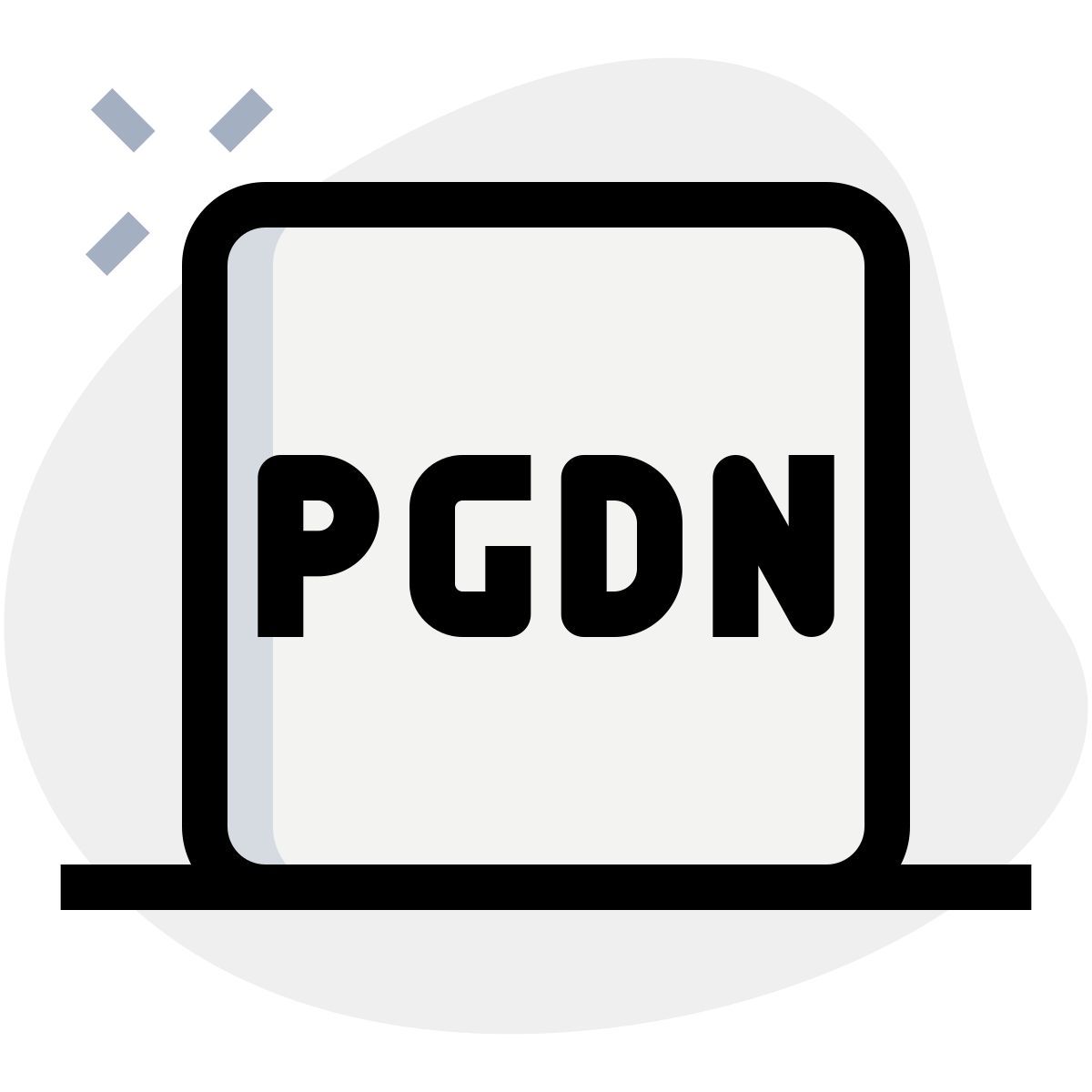 page down key icon