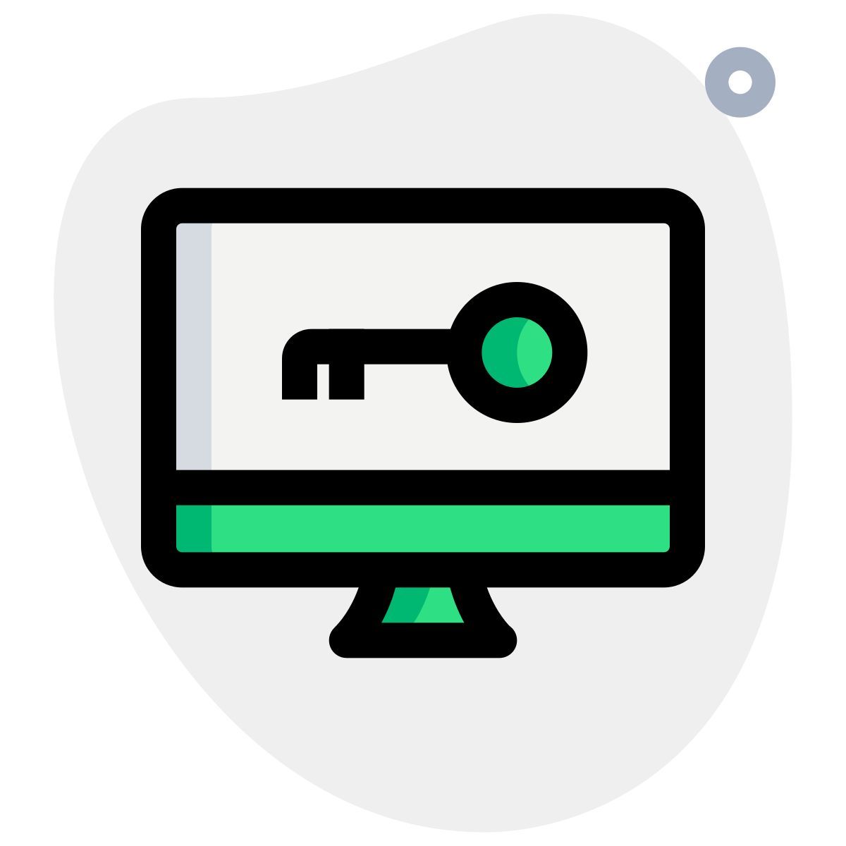 geschützter computer icon