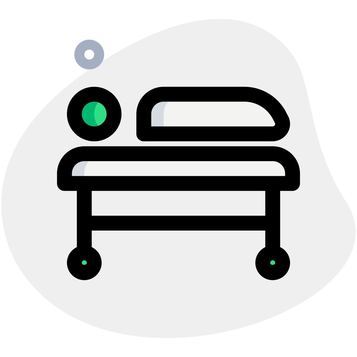 patient on bed icon