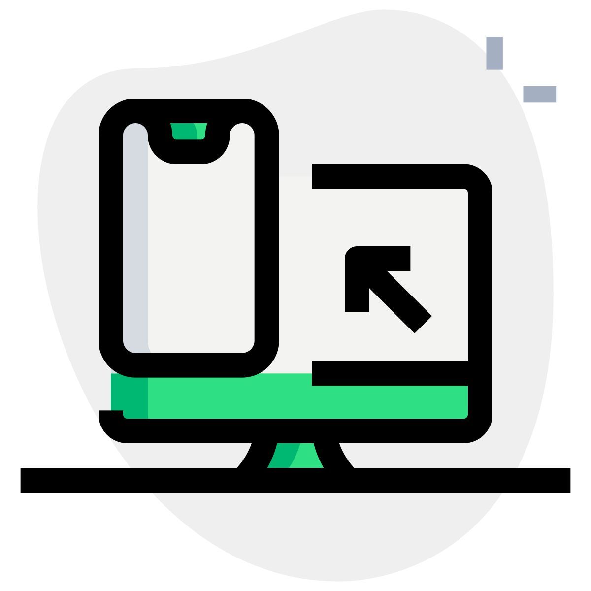 컴퓨터에서 전화로 icon