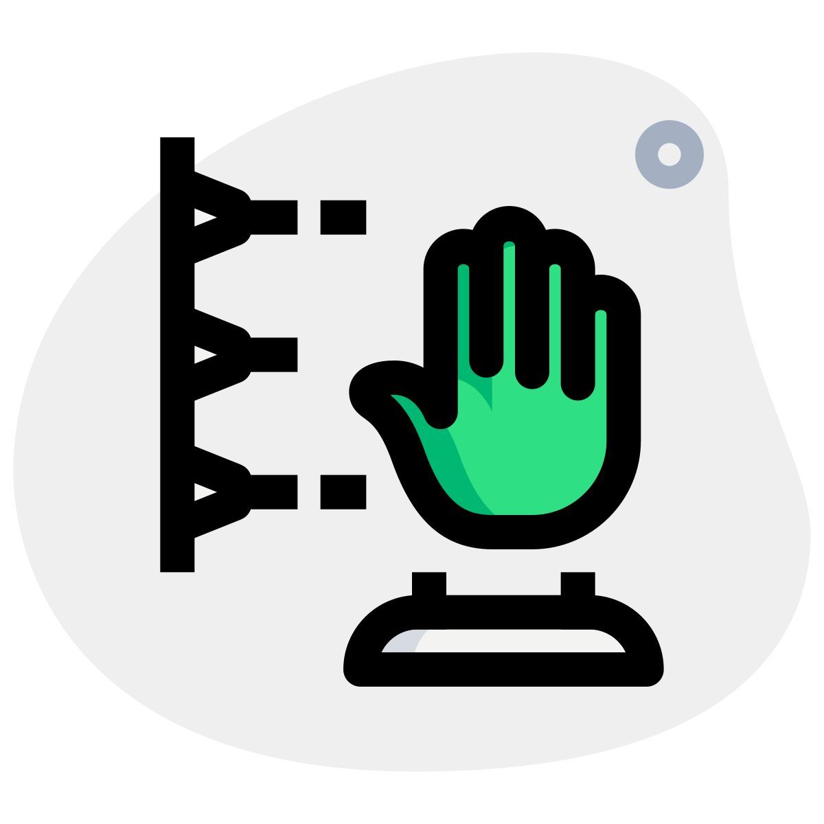 3d printing hand icon