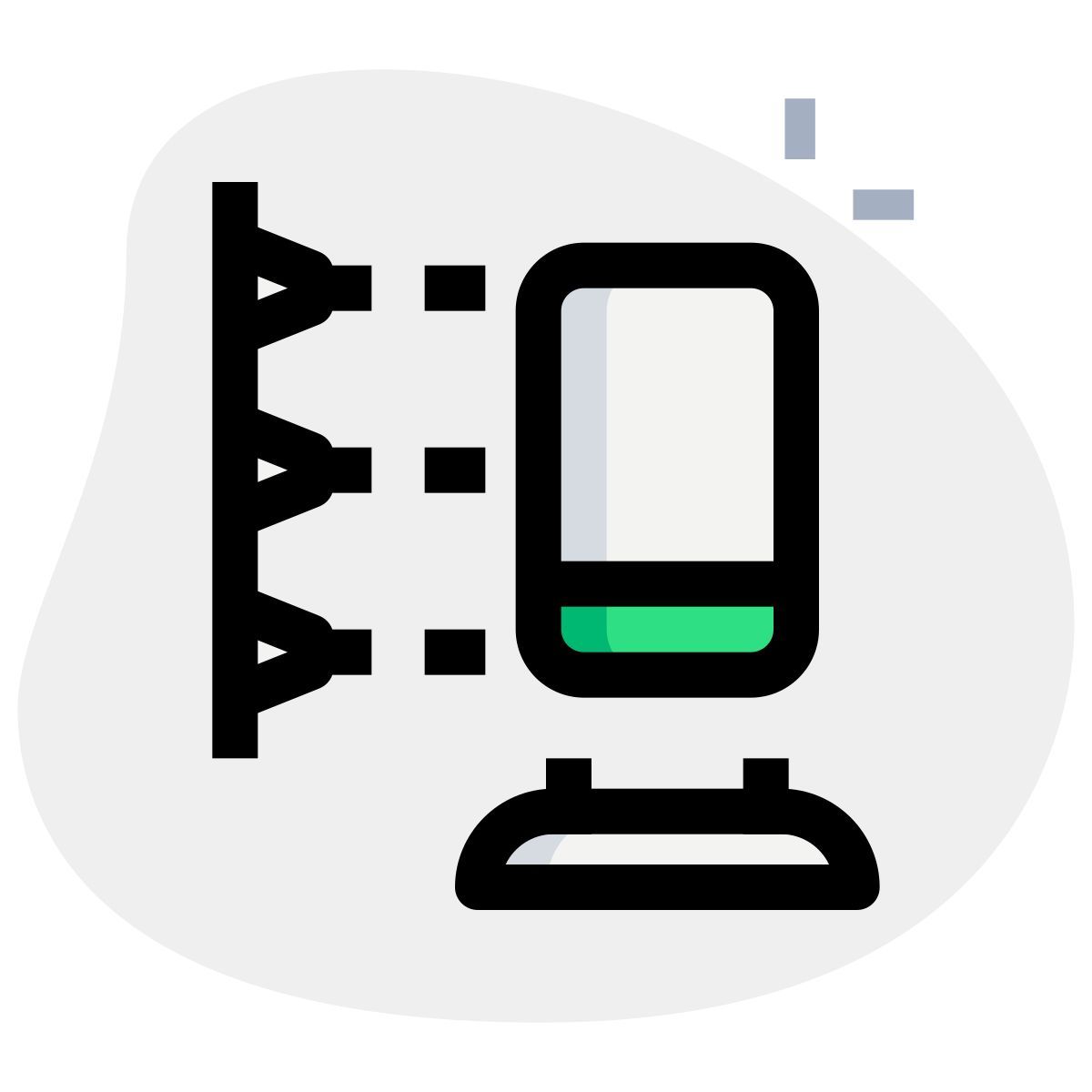 3d smartphone printing icon