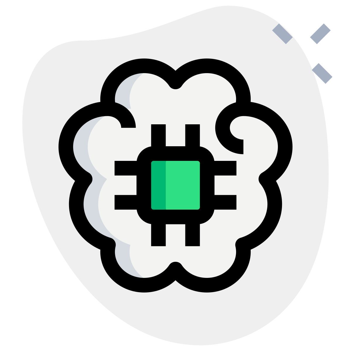 brain microchip icon