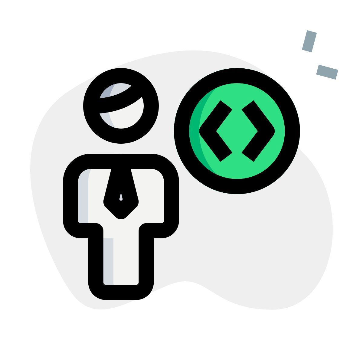 programming and coding business joining the workforce icon