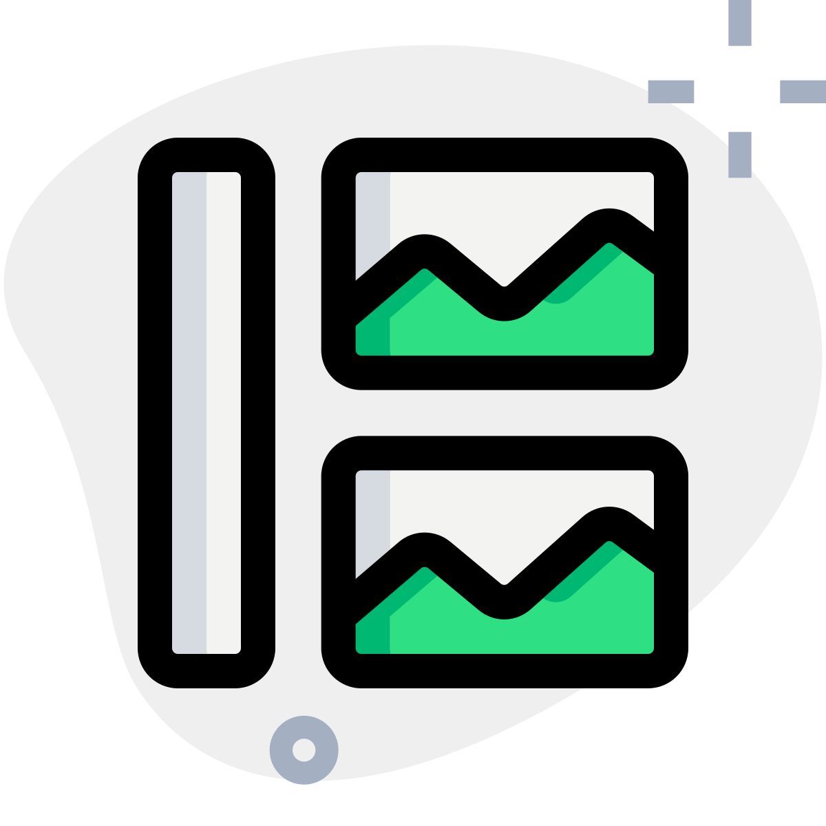 вертикальный заголовок и изображения icon