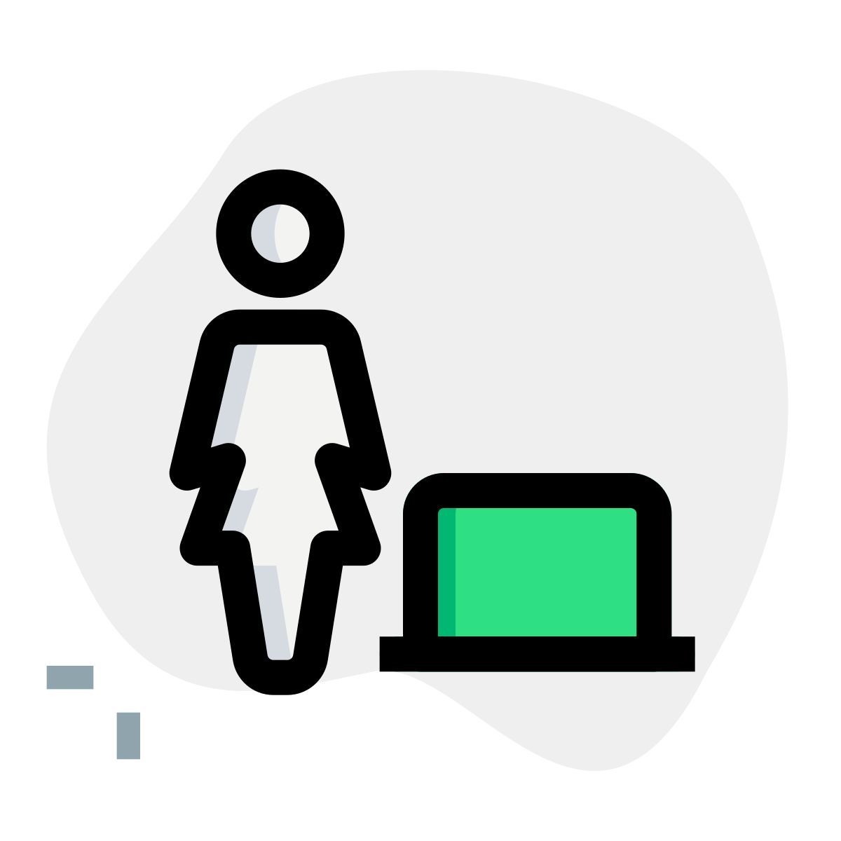 laptop user icon