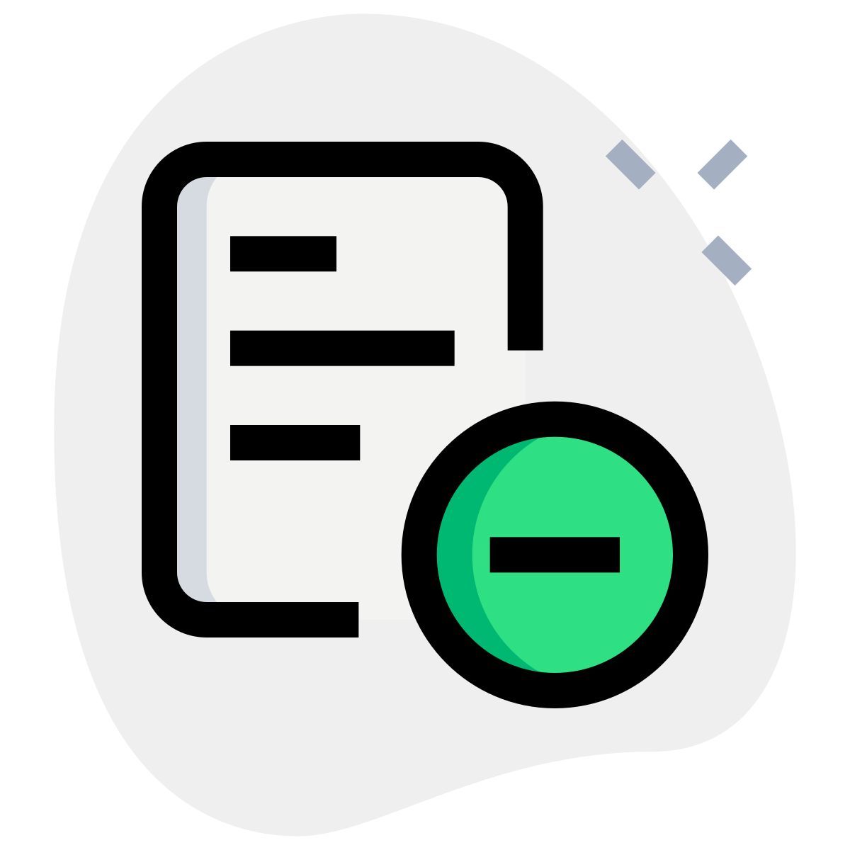 remove document icon