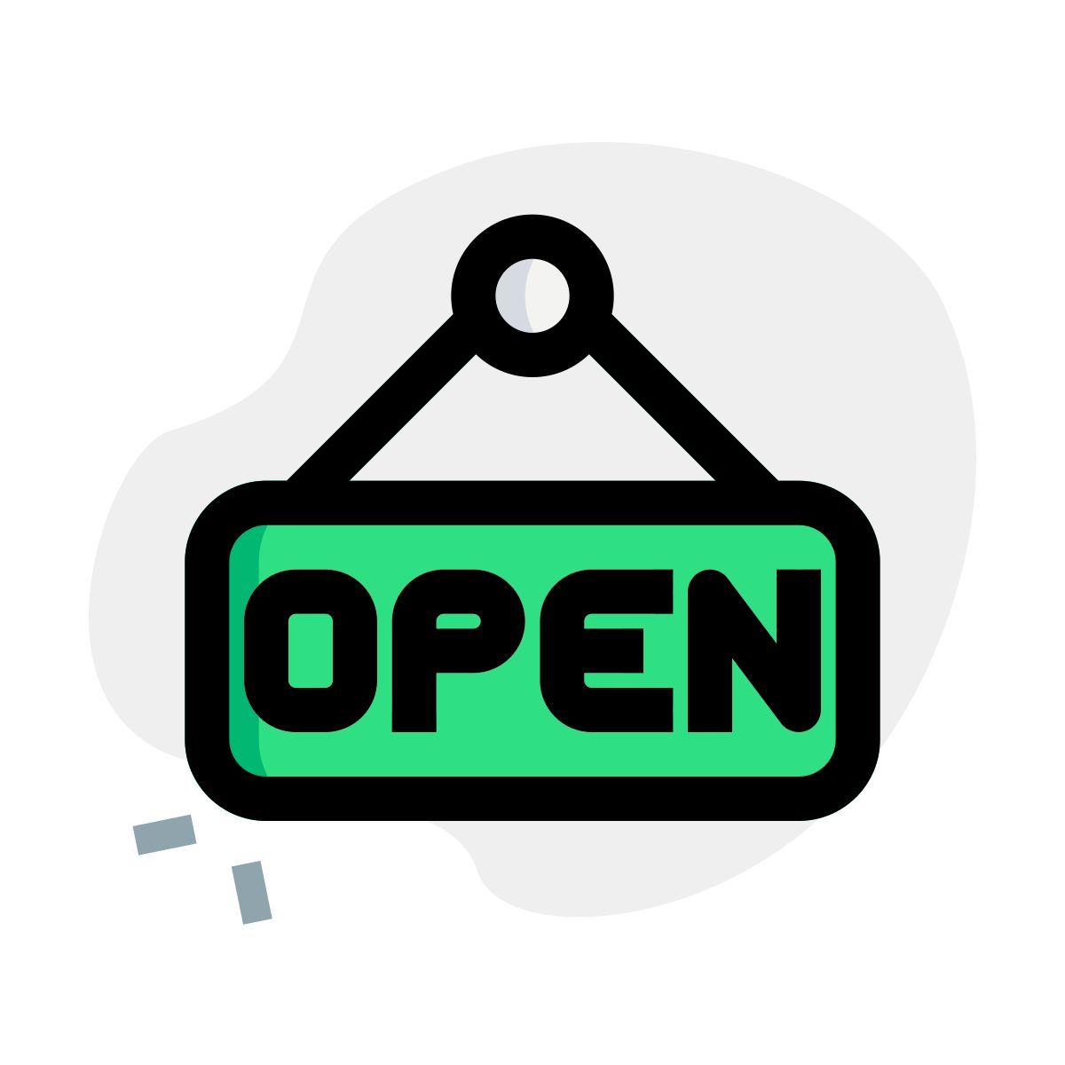 open sign icon