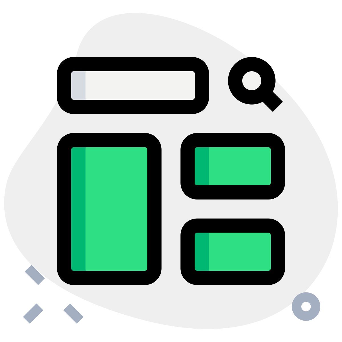 resultados de la búsqueda icon