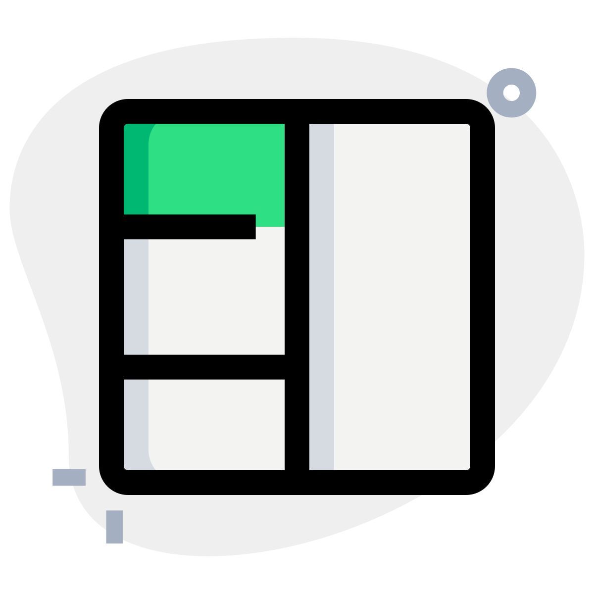 grade com linhas icon