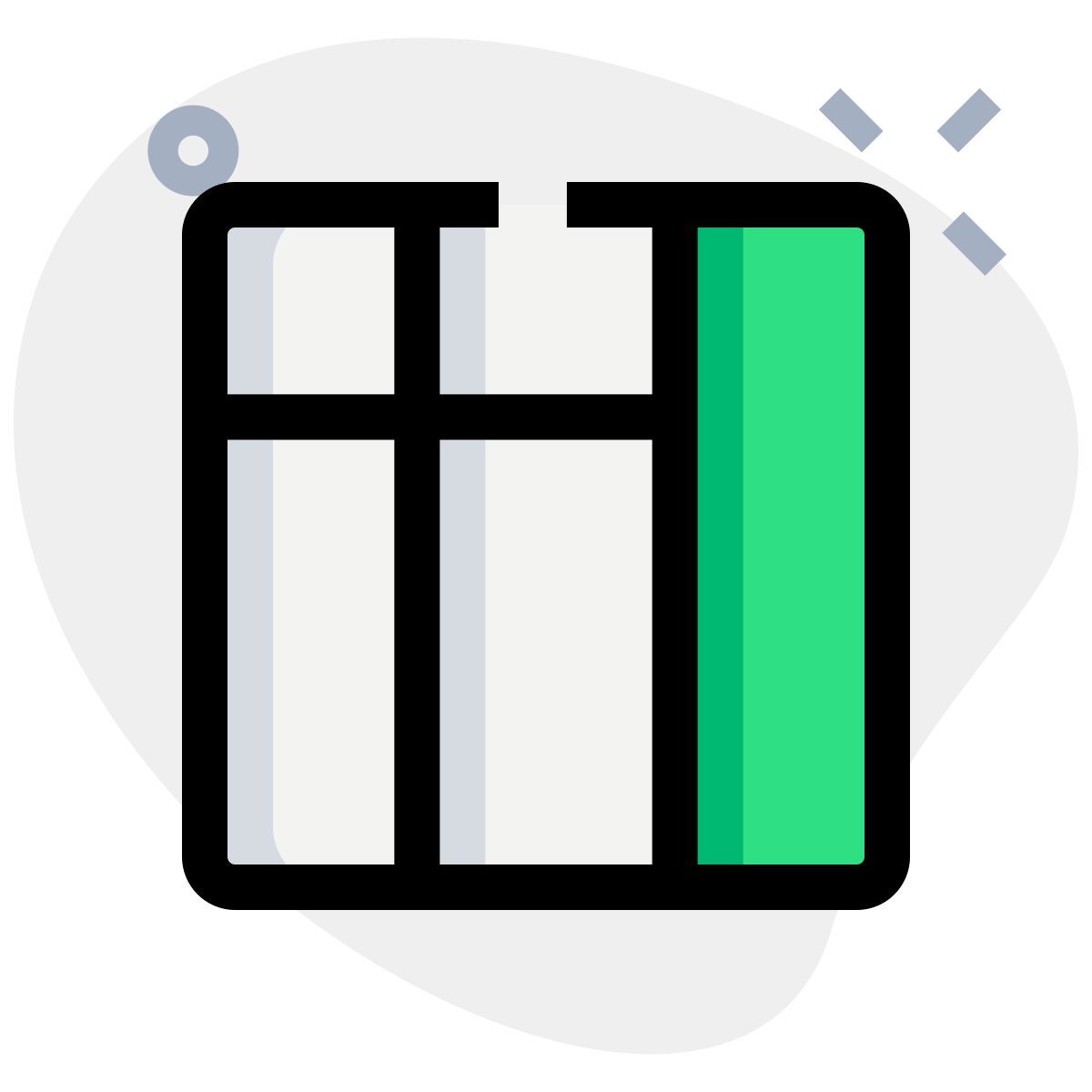 세로 열이 있는 표 icon