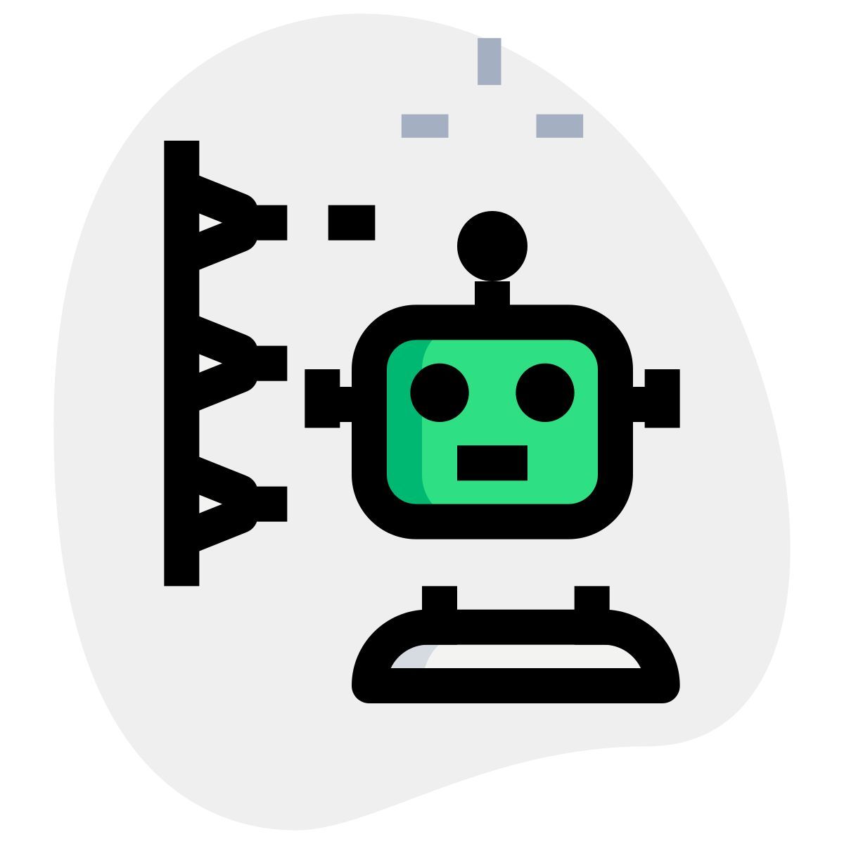 3d robot printing icon