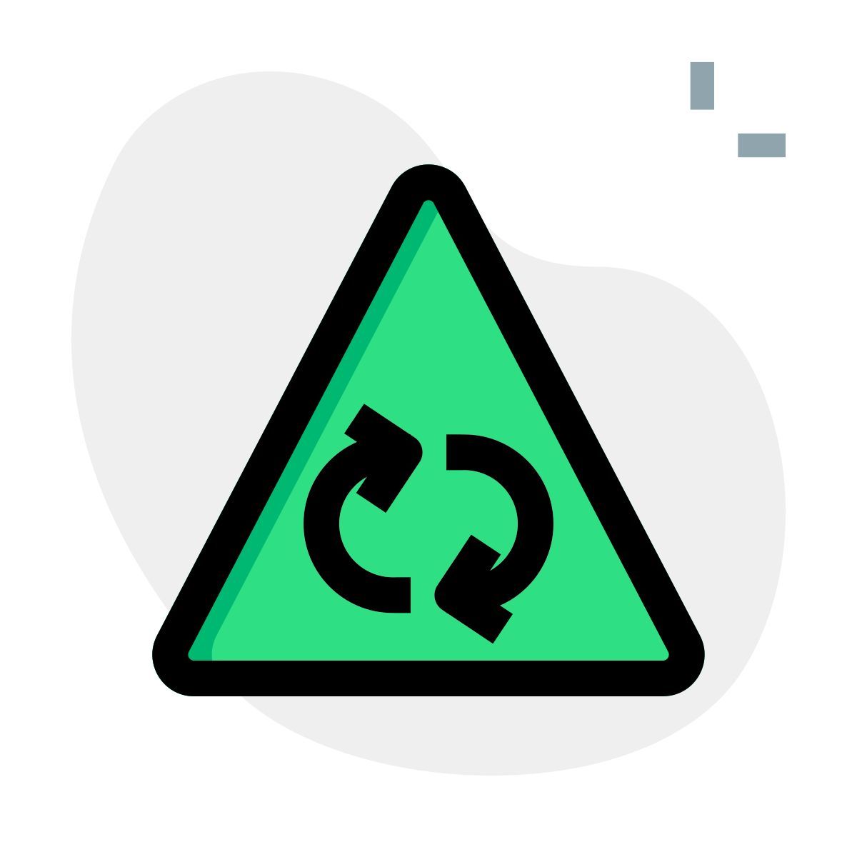 roundabout sign icon
