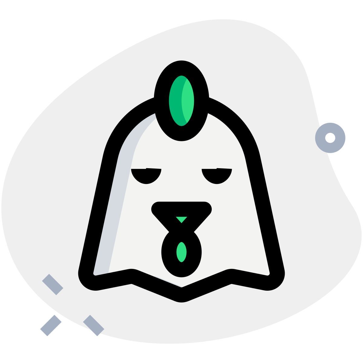 emoji de rosto de garota triste compartilhado no messenger icon
