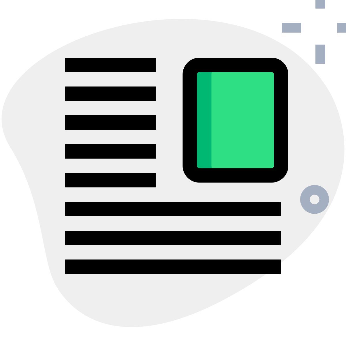 article avec photo icon