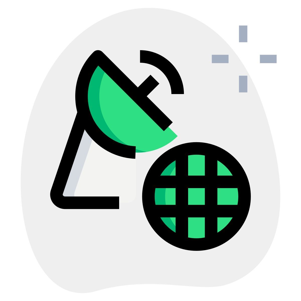 antena parabólica global icon