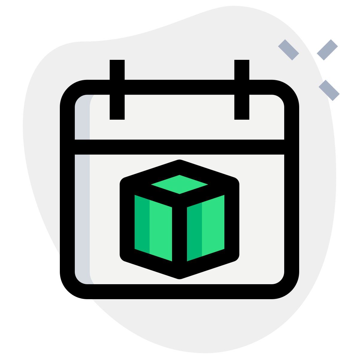 3d model calendar icon