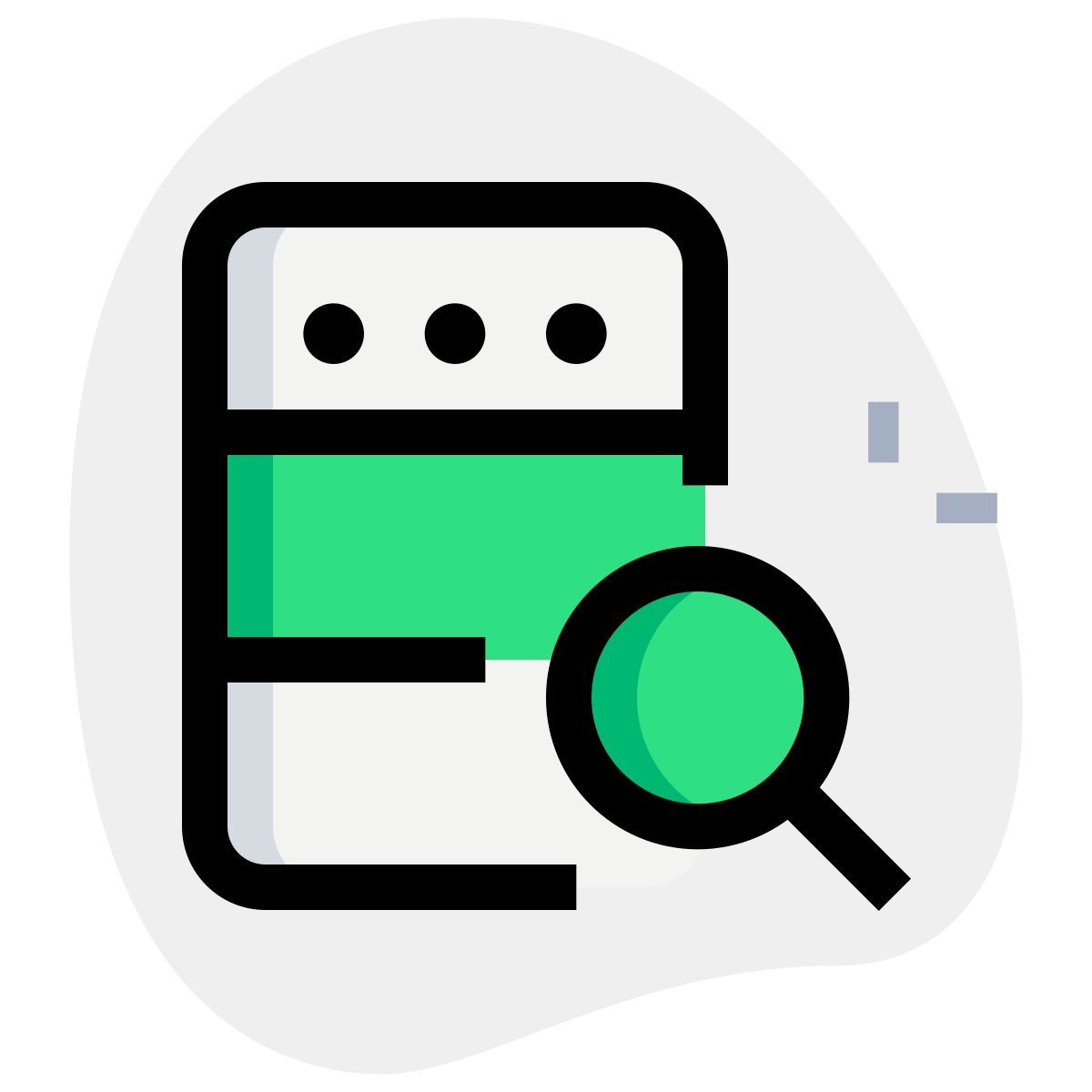 recherche de serveur icon