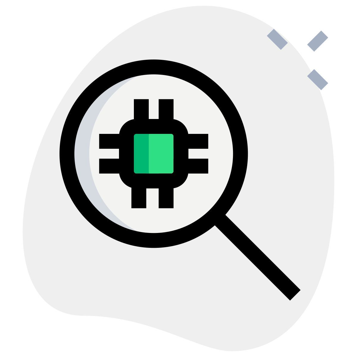 microprocessor search icon