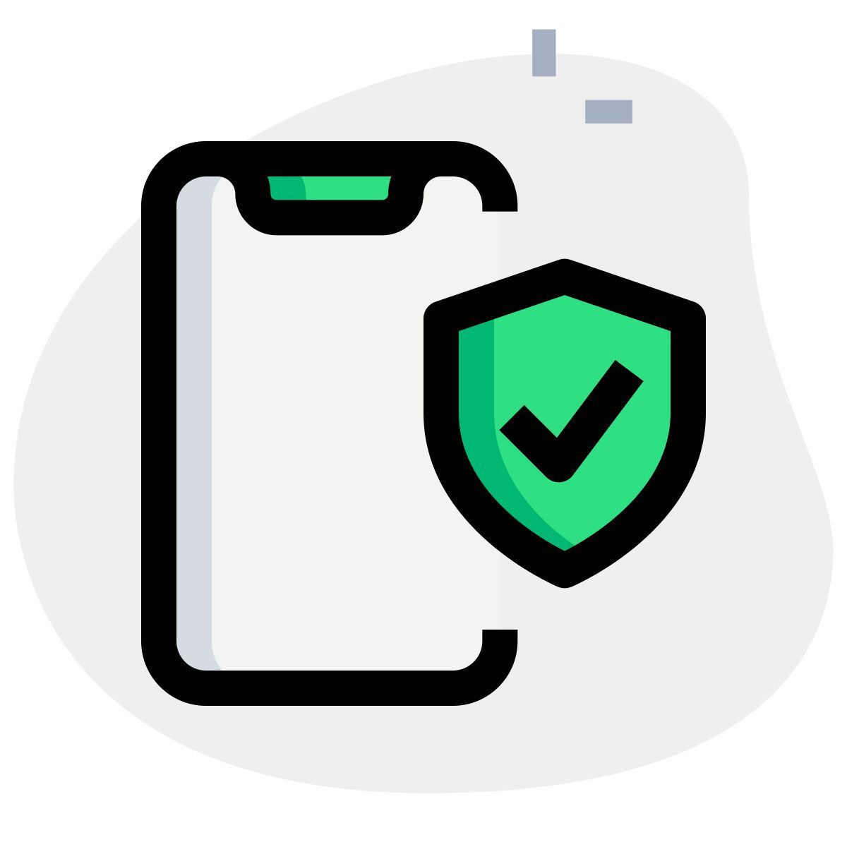 téléphone portable sécurisé icon