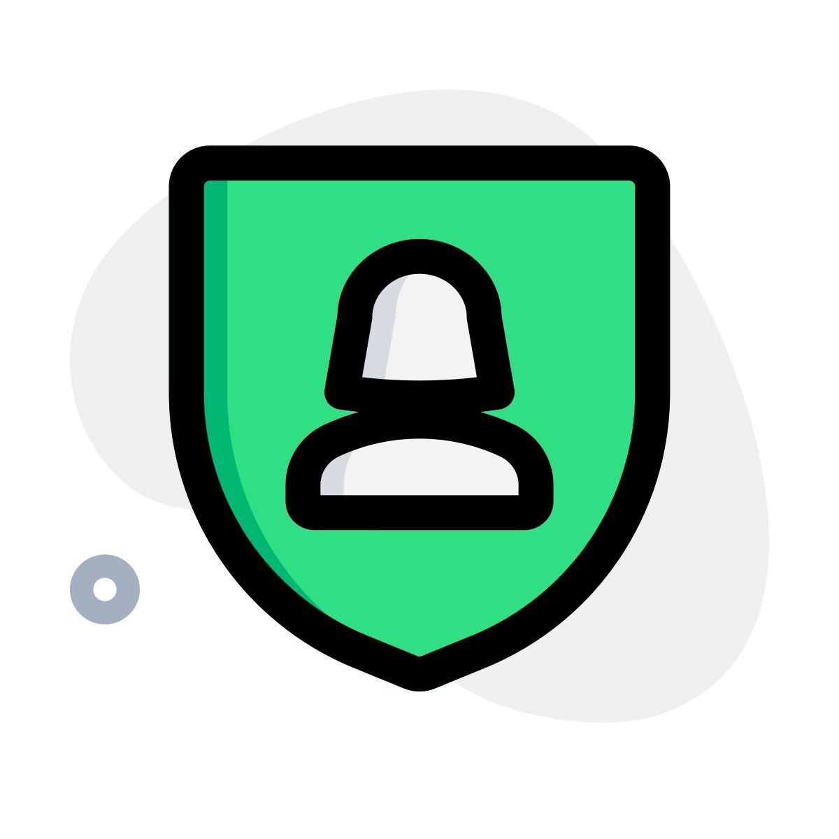 securing the future of the female user form online crime icon
