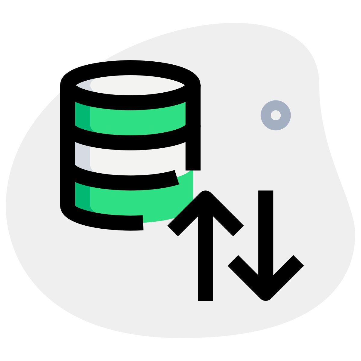 database data exchange icon