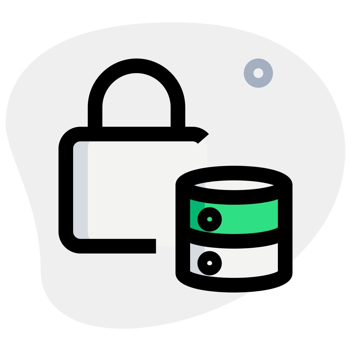 database lock icon