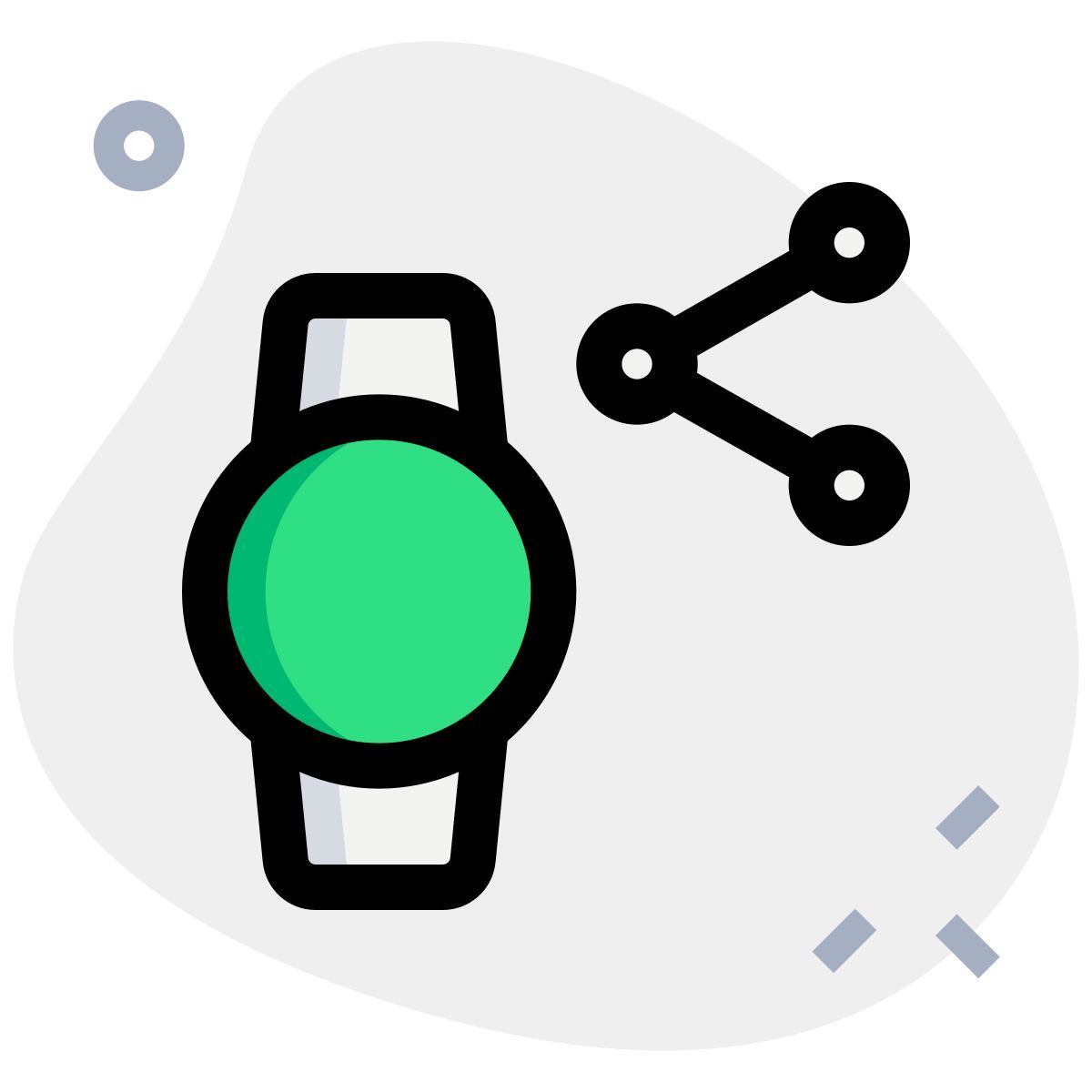 condividi i dati dello smartwatch icon