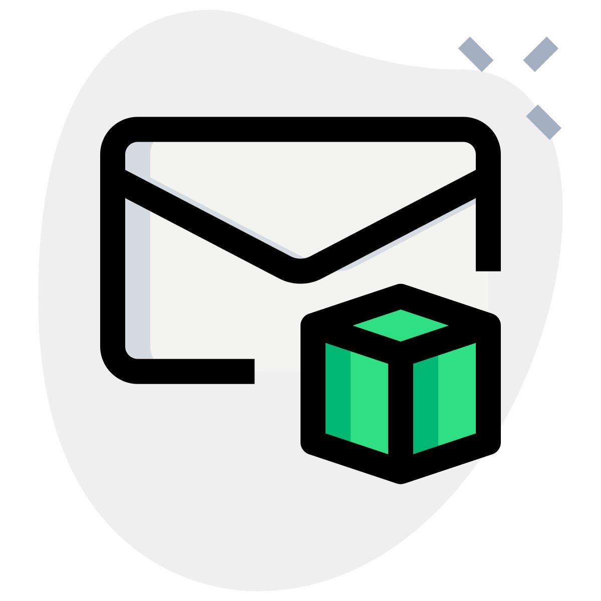 Modello 3D della posta icon