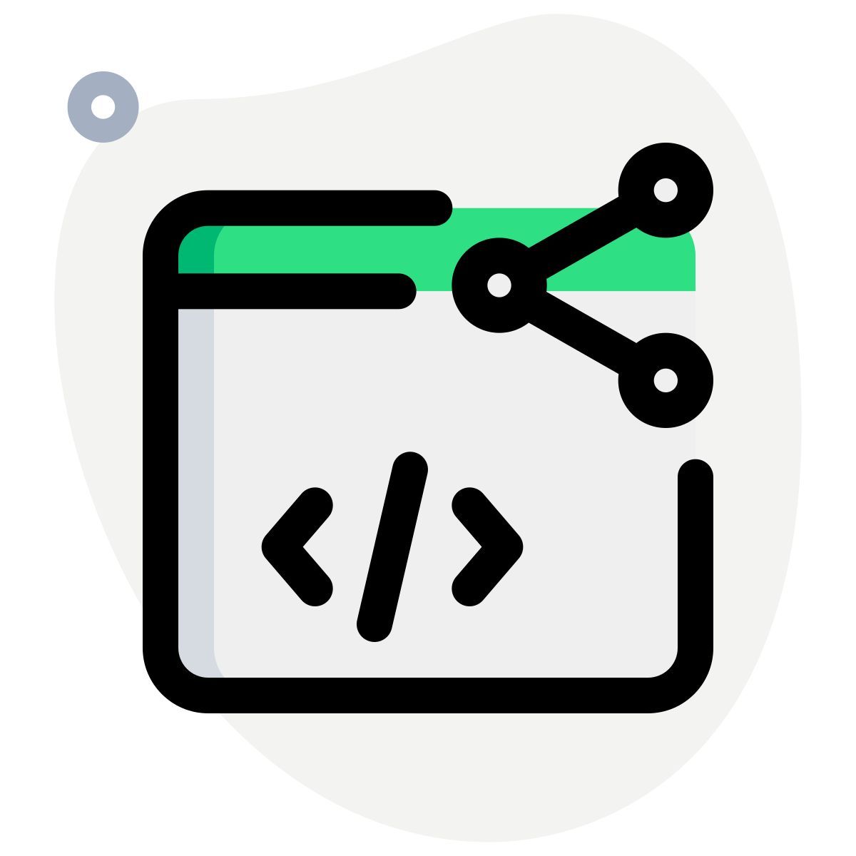 share programming code icon