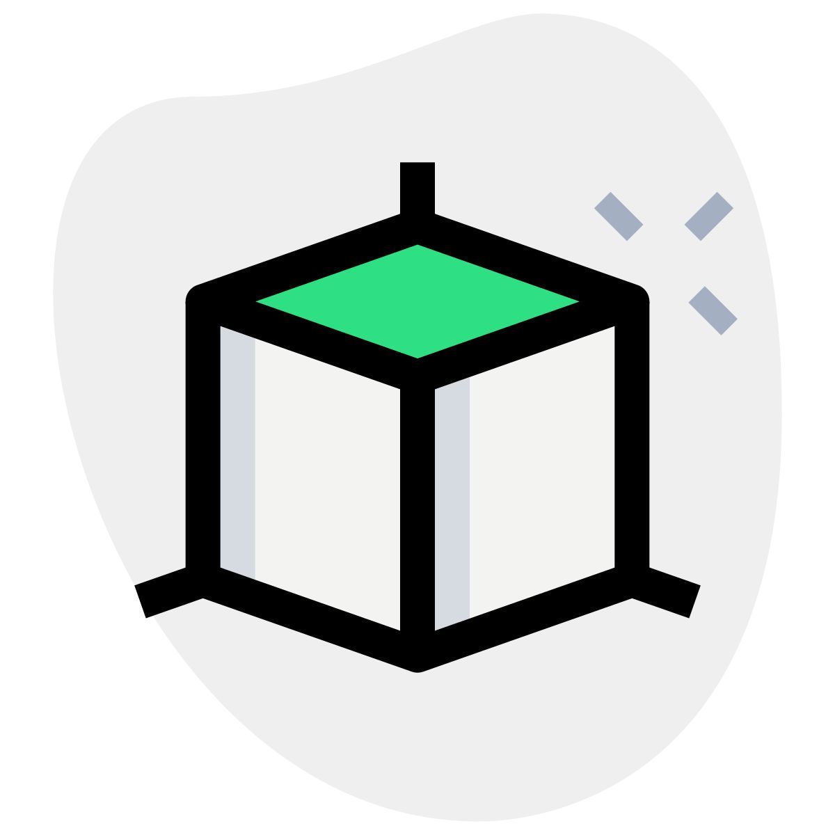 3d cube icon
